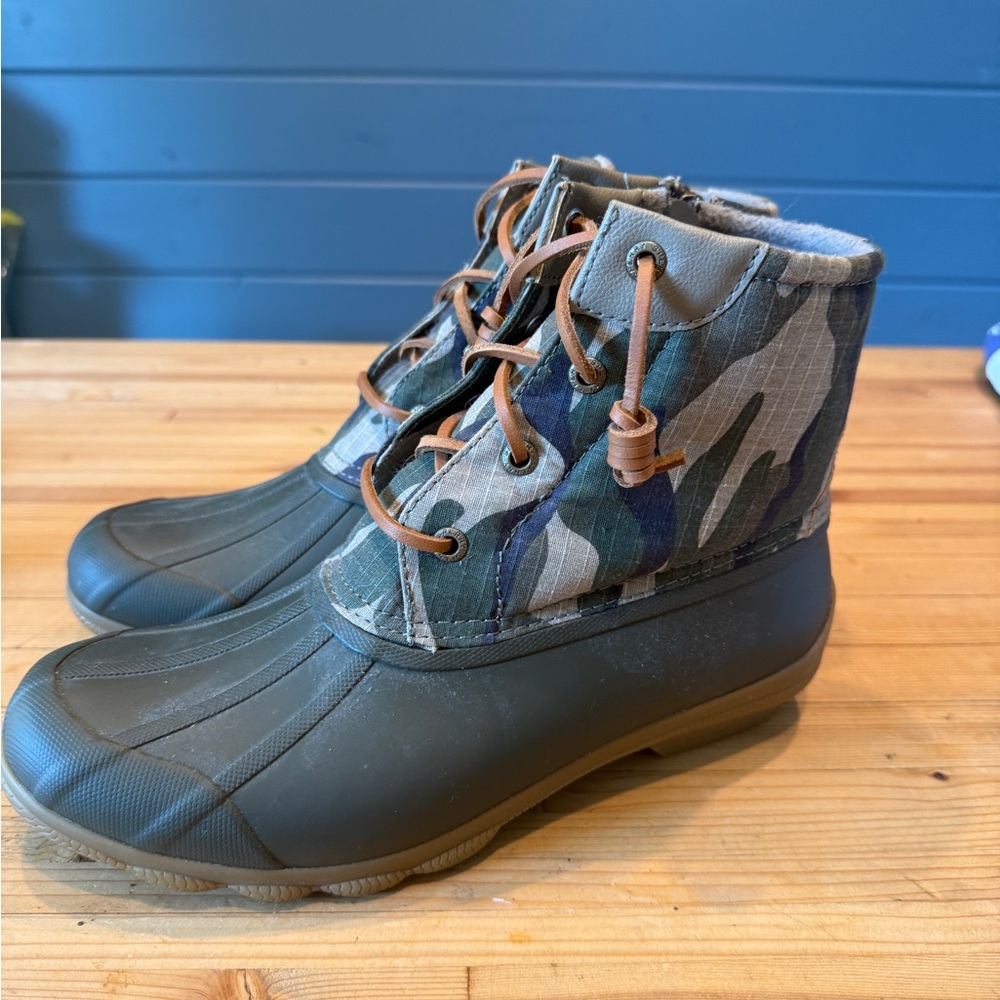 Sperry camo Duck boots